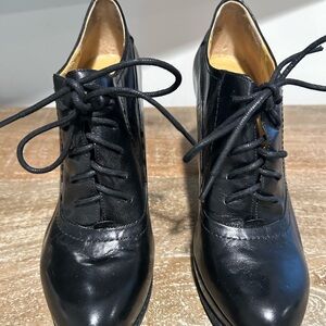 Elegant Black Lace-Up Women's Boots